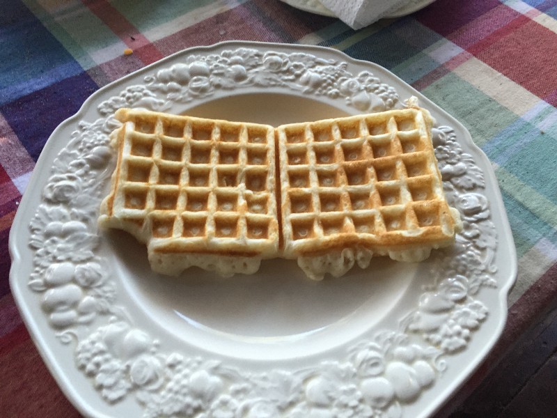 Finished waffle