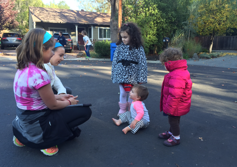 Lily and her neighborhood friends getting house keys