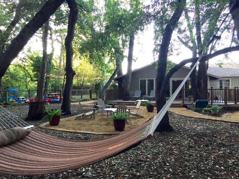 Finished landscaping project