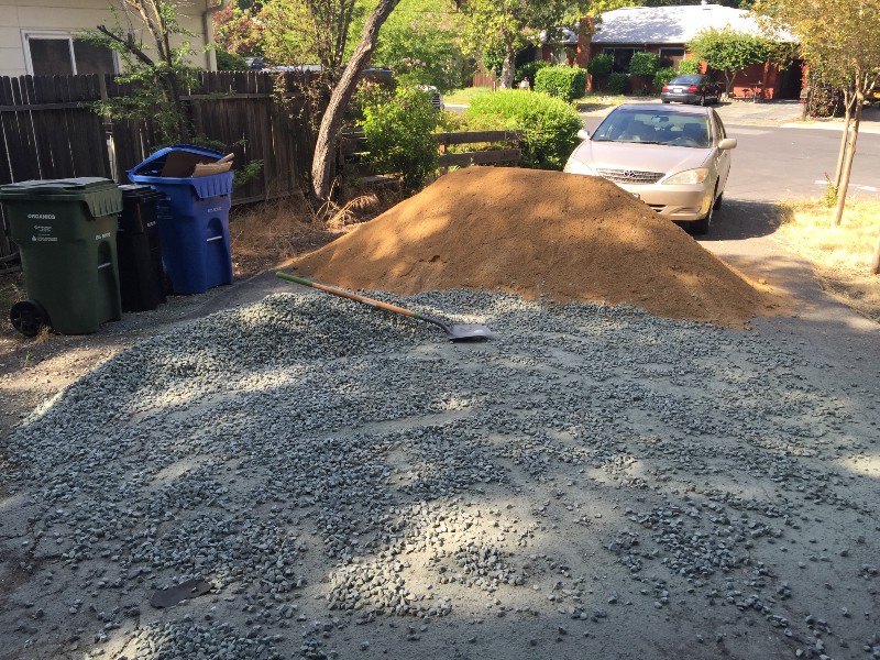 Landscaping progress