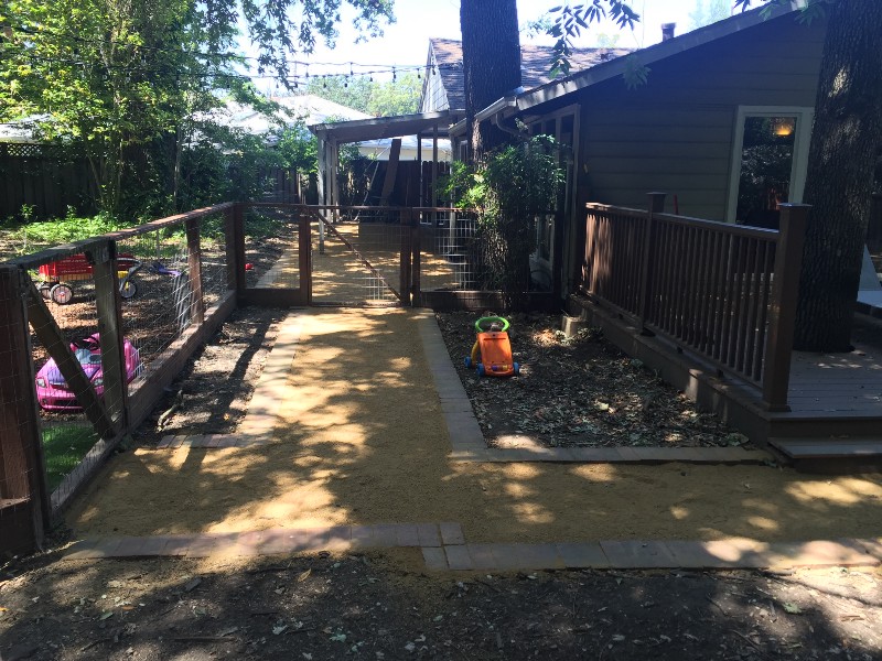 Side yard after