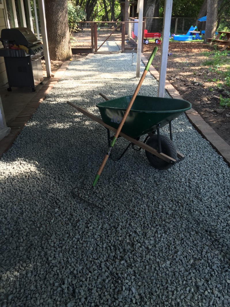 Side yard before