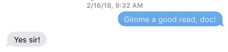 MRI text message