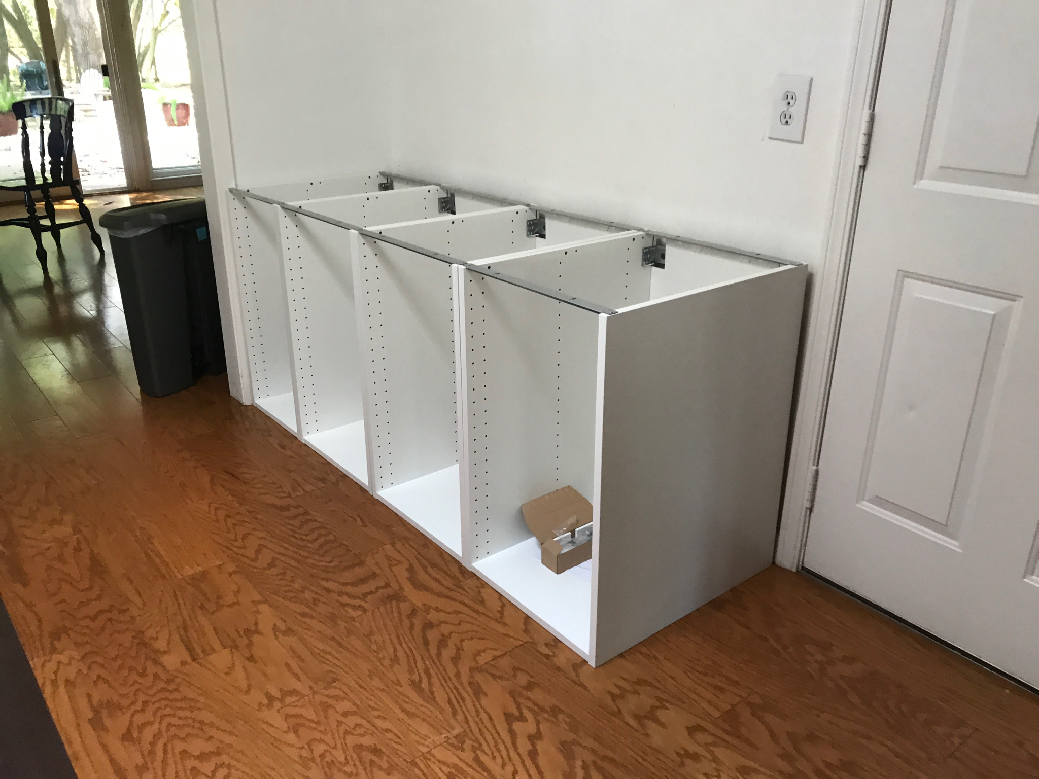 IKEA cabinet installation