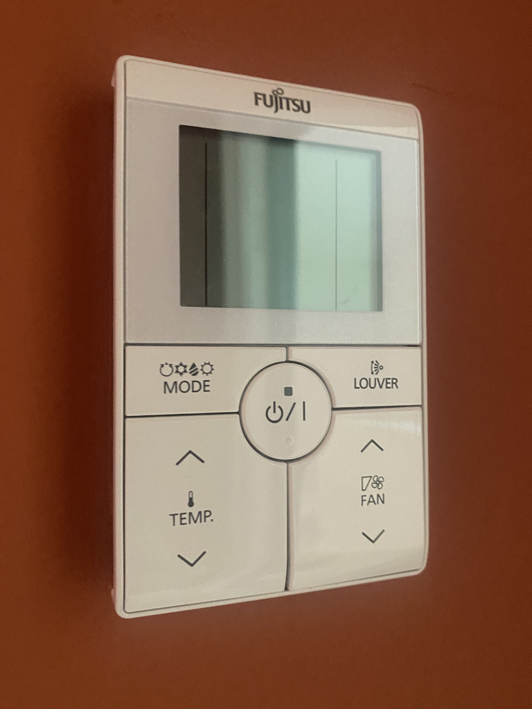 Heat pump air handler in living area