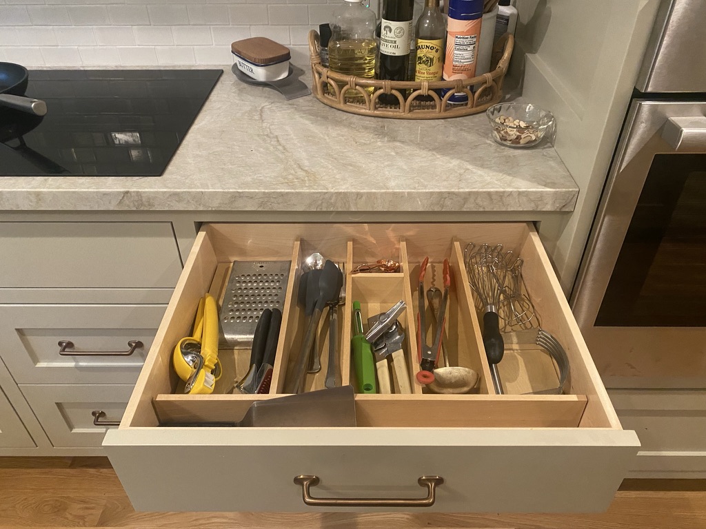 Kitchen drawer organizer - spice rack insert