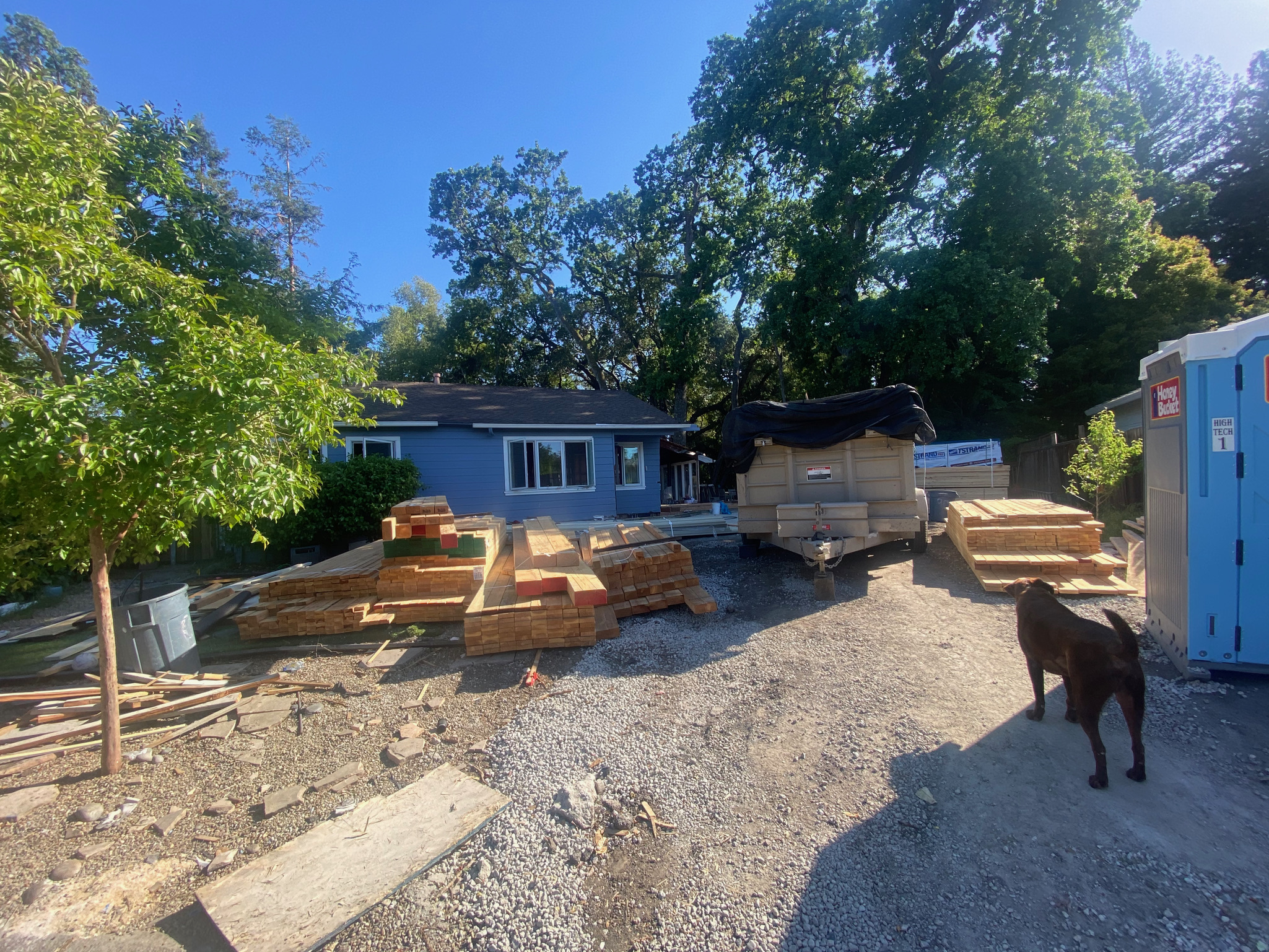 Construction progress - walls going up