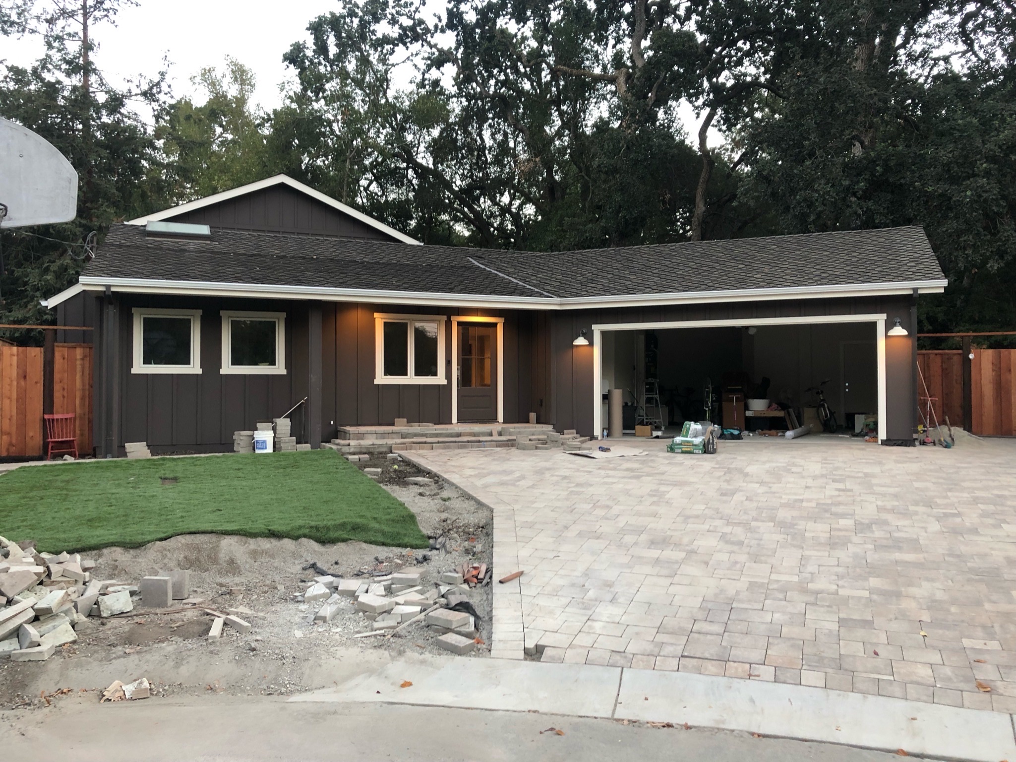 Construction progress - drywall and paint