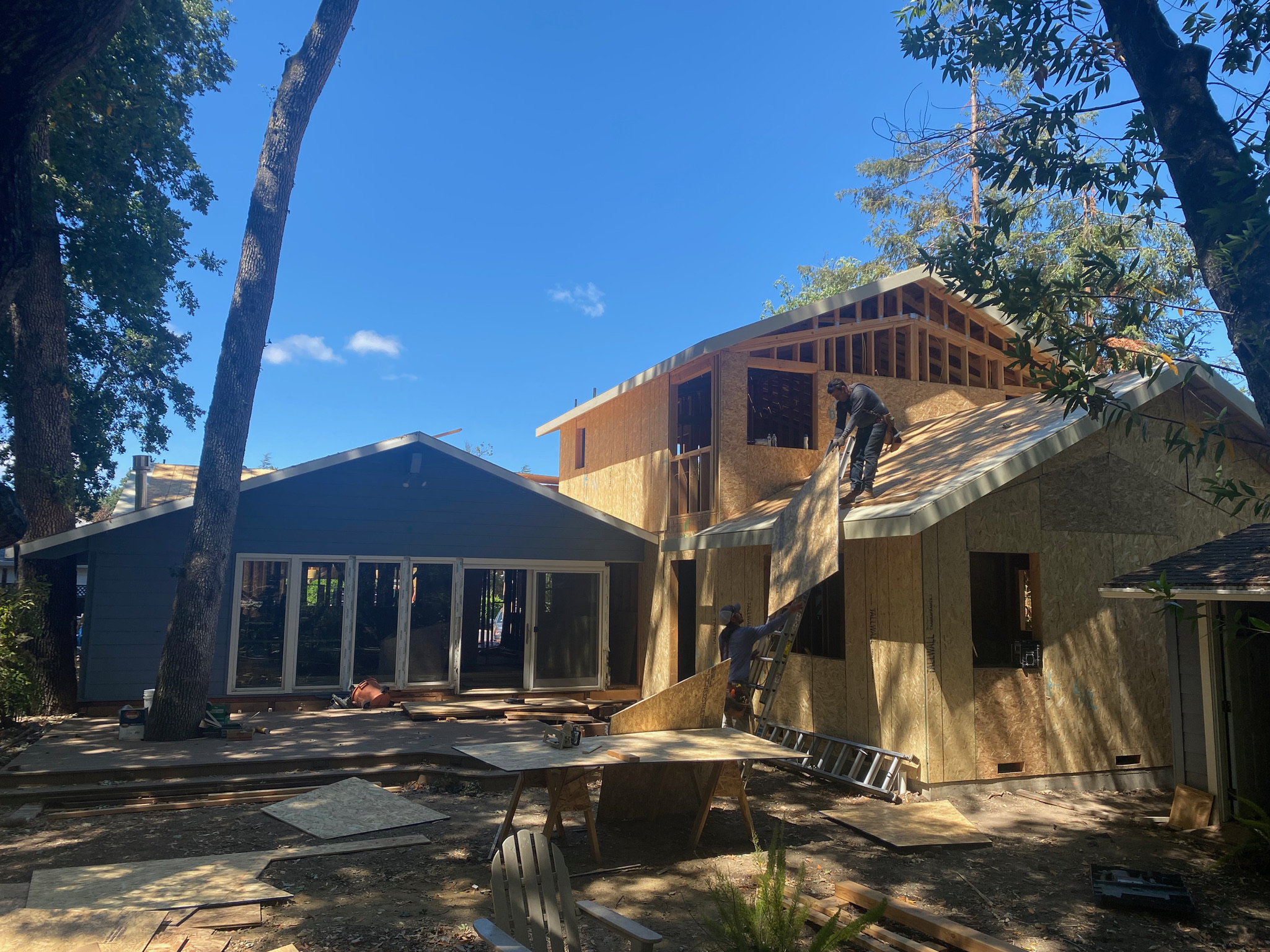 Addition construction - subfloor and framing