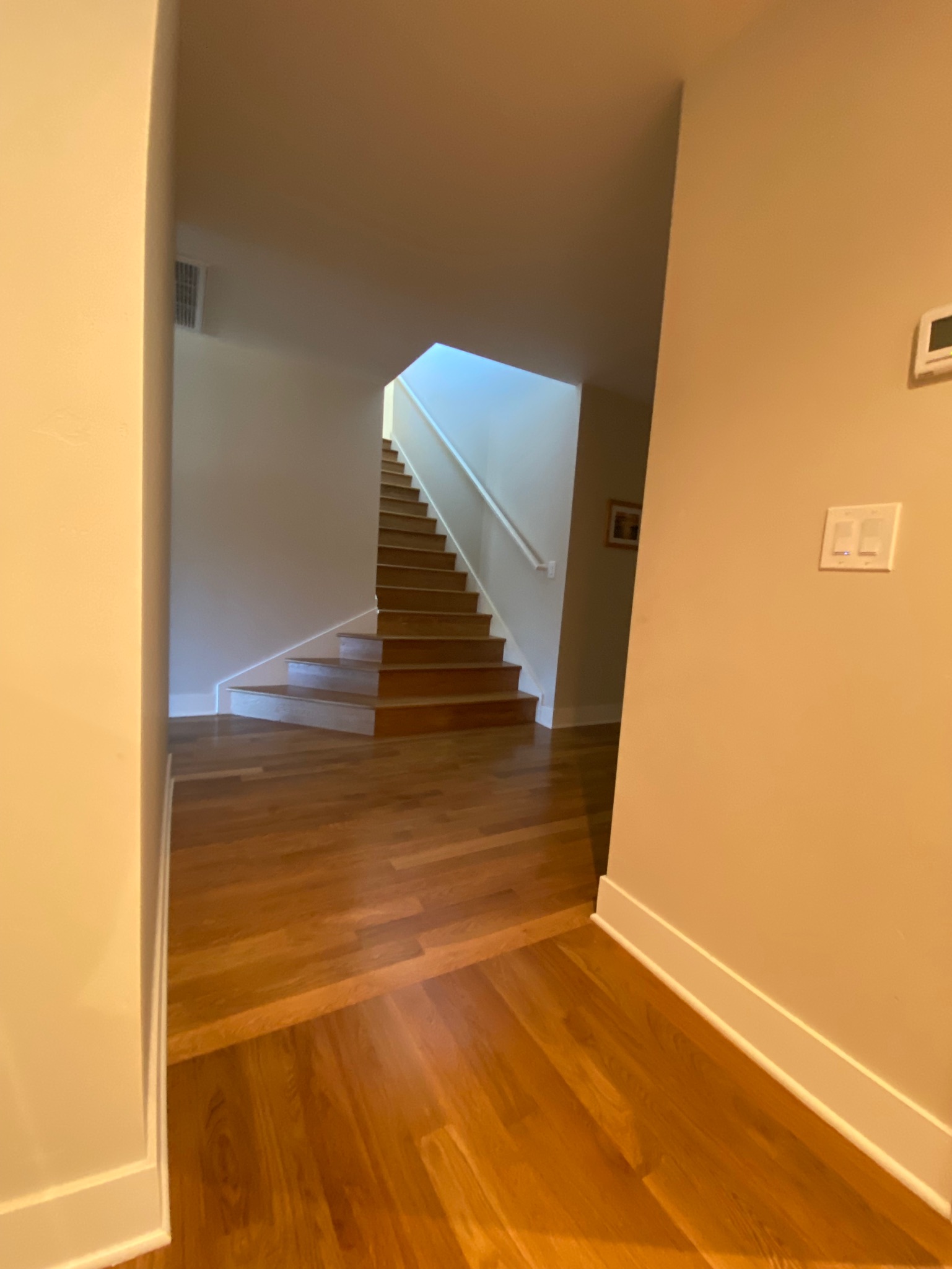Hallway showing spacious 6-foot width
