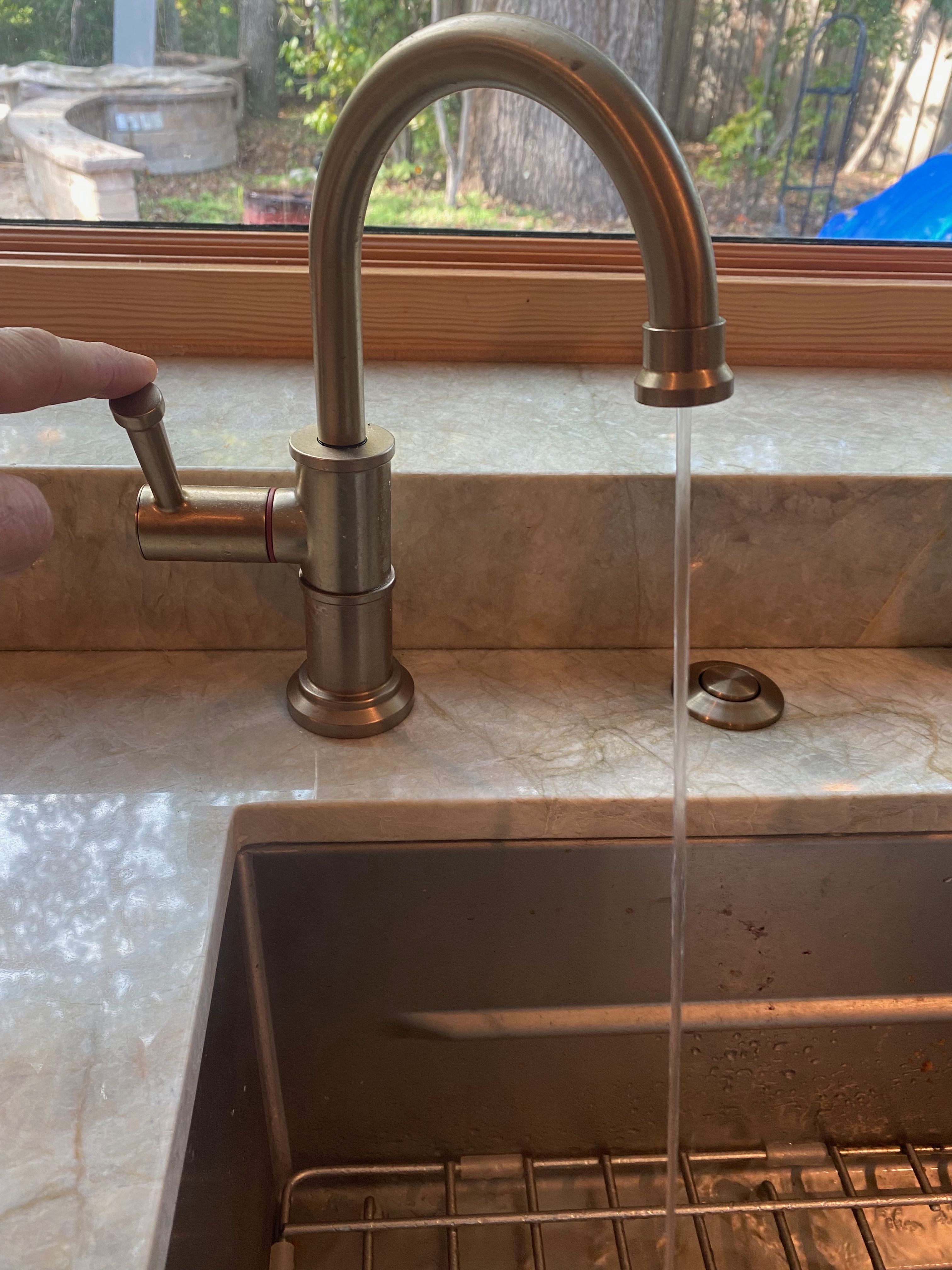 Induction cooktop on kitchen island