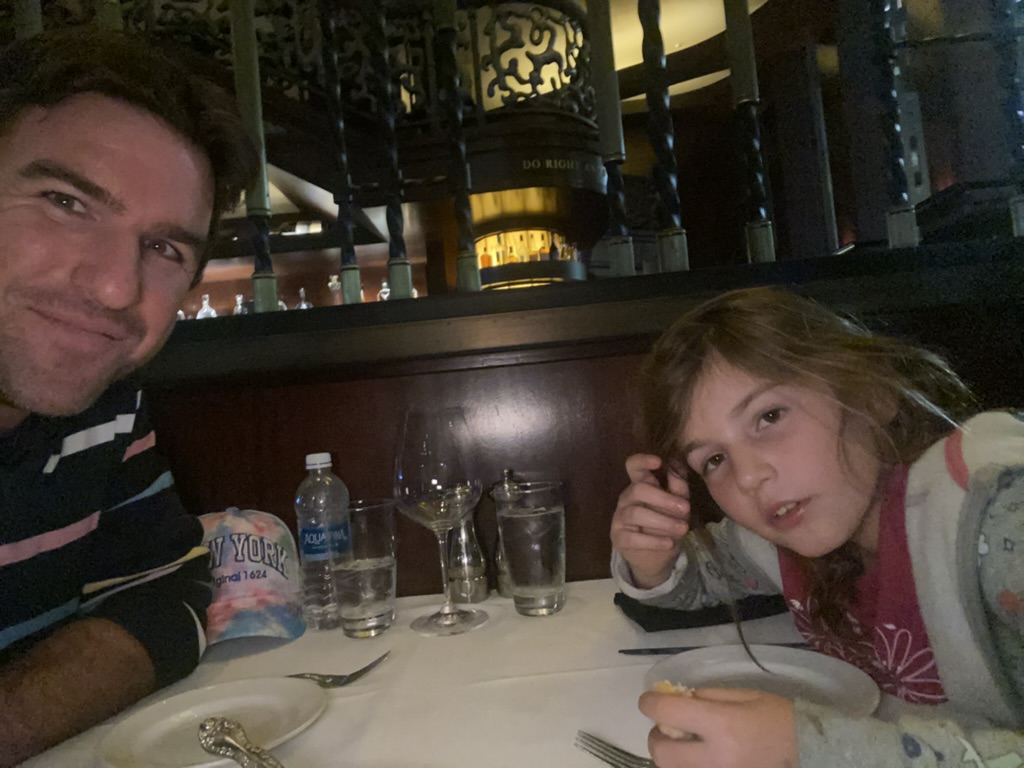 Fancy dinner with Lily