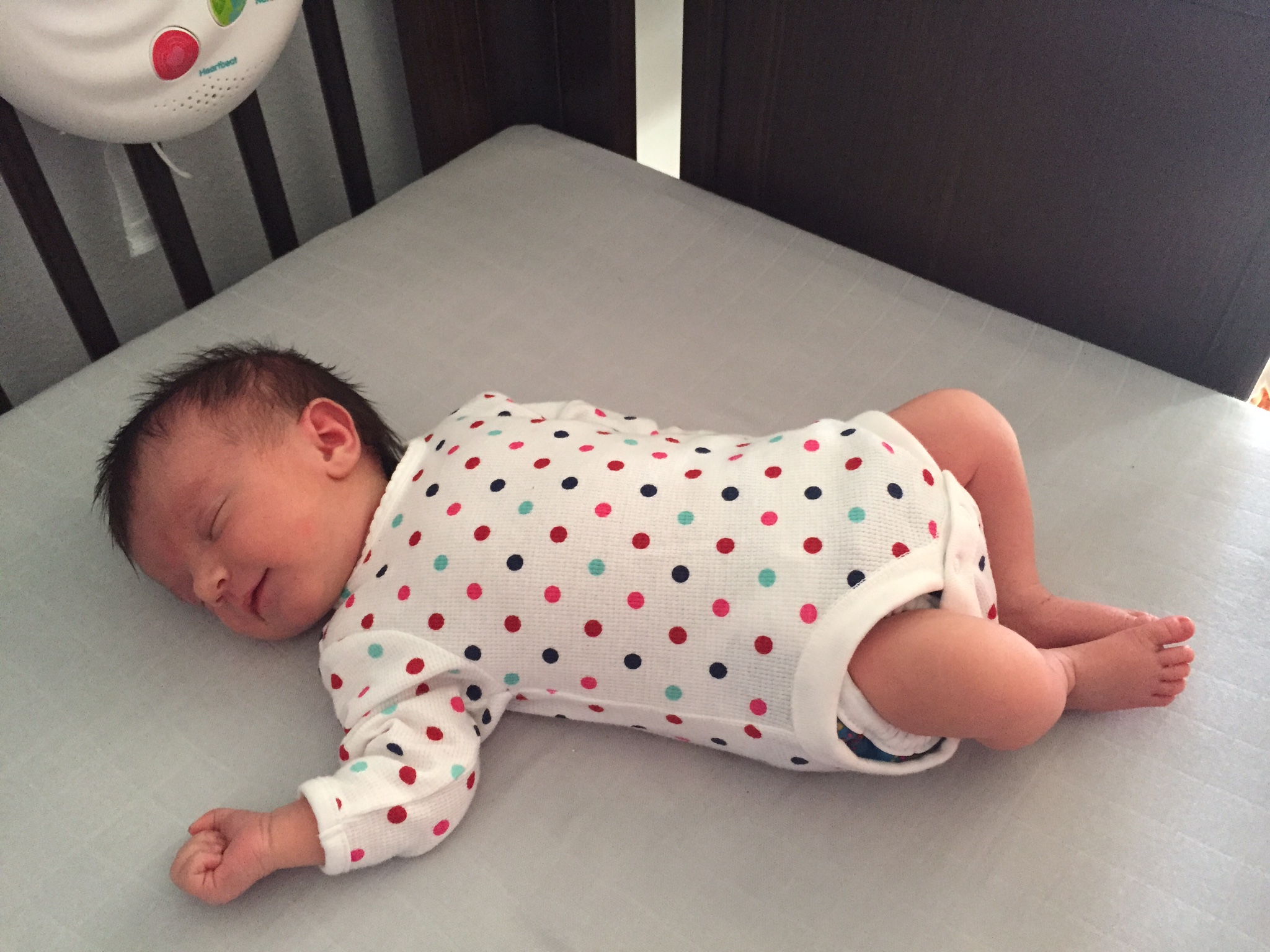 Baby Lily smiling