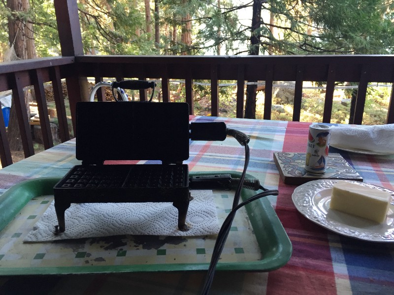 Preparing waffle iron