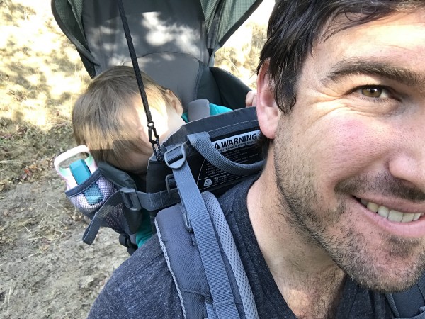 One of about 100 hikes in the past two years. This one was on Norah's first birthday.