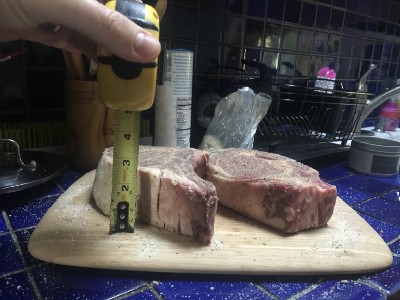 Grilled cowboy rib eye steak 4